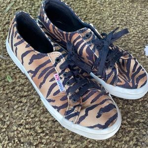 Tiger Print Superga Shoes!